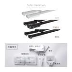 【Colors】日本製 雙軌 伸縮窗簾軌道 可自行調整長度 窗簾桿 可頂裝 門簾 滑順 窗簾軌道DIY 滑軌 雙層窗簾 窗紗 窗簾盒可用, , large