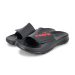 DIADORA迪亞多那 紓壓厚底拖鞋 MIT台灣製造 休閒 運動 時尚 魔鬼氈 彈力 舒壓 足弓支撐 排水 防滑 黑 綠, , large