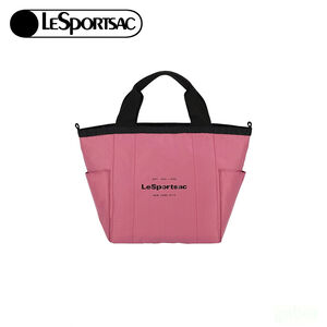 Lesportsac Small Reversible Pocket Tote 小型雙面托特包 送禮-桃紅色