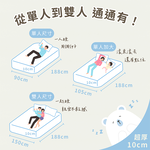 ［熊棉］銀離子記憶舒壓床墊｜3.5尺｜, , large