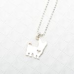 【Angel & Me】Yorkshire Dog s925 sterling silver necklace Birthday gift, , large