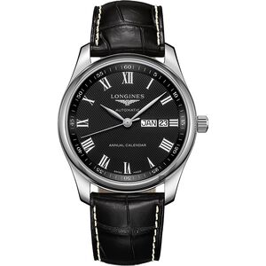 LONGINES 浪琴 Master 巨擘系列羅馬機械錶-黑/40mm L29104517