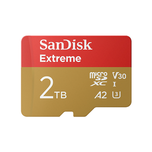 【SanDisk】 Extreme 2TB A2 V30 UHS-I U3 microSDXC 記憶卡