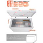 KOLIN 200L Top-Opening Refrigerator/Freezer Combo KR-120F02-W, , large