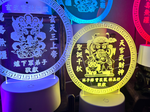 [老食說]LED七彩雷雕燈座, , large
