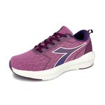 DIADORA迪亞多那 輕量緩震跑鞋 女運動鞋 女鞋 慢跑鞋 透氣 緹花 保護後跟 Q彈 足弓支撐 吸震 防滑 紫 灰紫, , large