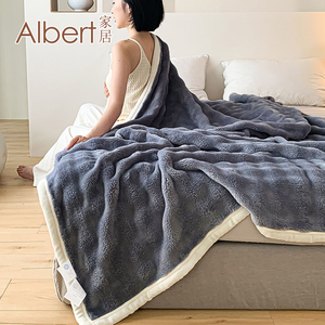 【Albert bedding】Rabbitblanket_DarkGray