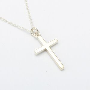 【Angel & Me】Simple Cross (Medium) s925 sterling silver necklace gift