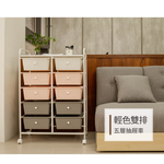 【H&R安室家】輕色系雙排五層收納抽屜車-G210D, , large