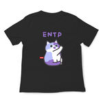 JZ TEE MBTI貓咪 ENTP-辯論家 印花短袖, , large