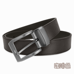 【CH-BELT 銓丞皮帶】男休閒皮帶 針扣夾座 男皮帶紳士皮帶(黑/咖), , large