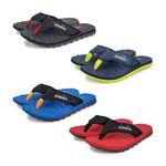 DIADORA迪亞多那 粗曠野人風夾腳拖 人字拖 拖鞋 Q彈 釋壓 耐走 透氣 排水 散熱 耐磨 防滑 黑 藍黃 藍 紅, , large