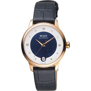 MIDO 美度 Baroncelli 真鑽珍珠貝機械女錶-33mm  M0392073610601
