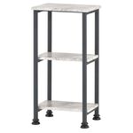 【H&R安室家】35x27x71CM仿大理石紋三層置物架BC335A, , large