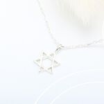 【Angel & Me】六芒星 Hexagram s925 純銀 項鍊 生日 週年 情人節 禮物, , large