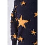 (F) 【國泰航空永續合作】over there星星藍色長袖上衣二手衣, , large