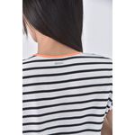 (S) nautica條紋白色短袖上衣二手衣, , large