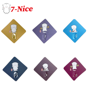 [7-Nice]嘟寶無痕掛勾貼片6入組(圖案隨機)