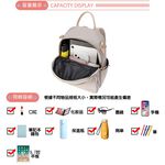 SPRING-簡約尼龍後背包休閒後背包3way小款後背包-多色(0-55142), , large