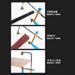 Mini woodworking lace saw - 500mm bow (saw blade not included), , large