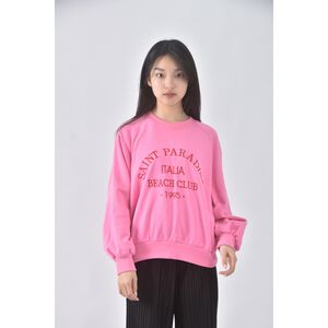 (S) design質感圓領粉色長袖上衣二手衣