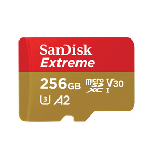 【SanDisk】 Extreme 256G A2 V30 UHS-I U3 microSDXC 記憶卡