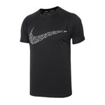Nike JDI Swoosh 男 短袖 上衣 T恤 抗UV 速乾 運動 海邊 防曬 黑 [NESSC660-001], , large