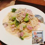 [Daxin] Golden Product-White Sauce Bacon Pasta, , large