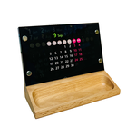 O'day Perpetual Calendar(Wooden Storage)-Black,Monday Start, , large