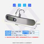 USB-C Luggage Scale - Silver (Type-C Rechargeable), , large
