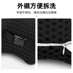 【上手家居】汽車靠枕-汽車靠墊 黑色(腰靠/汽車腰靠/汽車靠墊/車用靠枕/汽車靠背墊), , large