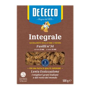 De Cecco Whole Wheat  Fusilli