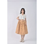 (L) american bluedeer卡其棕色長裙二手衣, , large