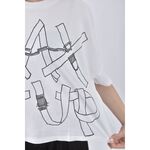 (XL) max co圓領白色短袖上衣二手衣, , large