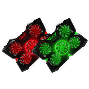 ekit Y2 Gaming Model Rapid Five Style Laptop Cooling Pad-Red[E-KIT Technology lnc.]