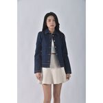 (S) edc丹寧牛仔修身藍色外套二手衣, , large