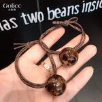【Gulicc】古莉可 髮圈 冰裂豹紋 簡約圓球髮圈 髮繩, , large
