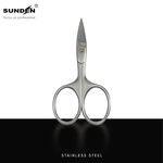 【SUNDEN】高級日本鋼製手工研磨寬彎剪 不鏽鋼甘皮精修剪 美容小剪刀 指甲剪刀 小剪刀 死皮剪 甘皮剪 彎剪, , large