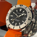 [星晴錶業]GiorgioFedon1919手錶,48mm,GF00100黑色錶面銀錶殼橘矽膠錶帶款, , large