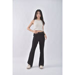 (M) mexx腰部造型黑色長褲二手衣, , large