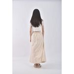 (S) 寬鬆杏色長裙二手衣, , large