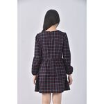 (S) earth music ecology質感格紋藍色洋裝二手衣, , large