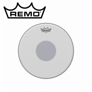 REMO Controlled Sound X Coated Black Dot 單層噴白鼓皮【敦煌樂器】