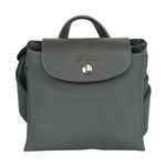 LONGCHAMP Le Pliage M 再生帆布中型折疊後背包/石墨灰, , large