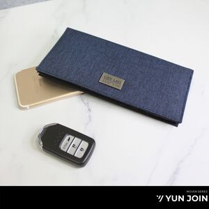 【YUN JOIN】 WOVEN 日系織面長夾-藍色 皮夾 錢包 尼龍夾 尼龍票夾 素面 防潑水 開學 禮物,  【YUN JOIN】 WOVEN 日系織面長夾-藍色 皮夾 錢包 尼龍夾 尼龍票夾 素面 防潑水 開學 禮物