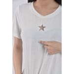 (S) aphrodite星星白色短袖上衣二手衣, , large