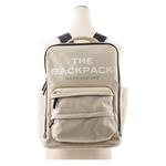 Marc Jacobs The Backpack 帆布雙拉鍊方形後背包/米色, , large