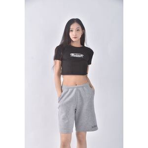 (S) uniqlo高腰運動質感棉質灰色短褲二手衣,  (S) uniqlo高腰運動質感棉質灰色短褲二手衣