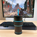 【日本孔雀Peacock】316不鏽鋼 運動不倒翁保溫杯 TPE握把 防滑防倒底座 550ML(可調式吸管)-紅黑, , large