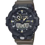 CASIO卡西歐 G-SHOCK 經典配色大錶殼雙顯運動手錶 GA-710TU-1A3, , large